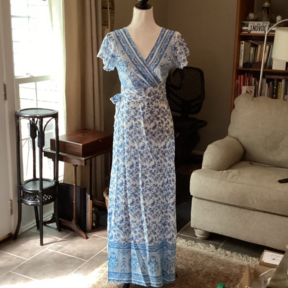 Light Cotton Blue Dress DO I KNOW IT’S COTTON? - Picture 2 of 7